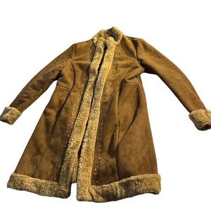 Tan Faux Penny Lane Pea Coat